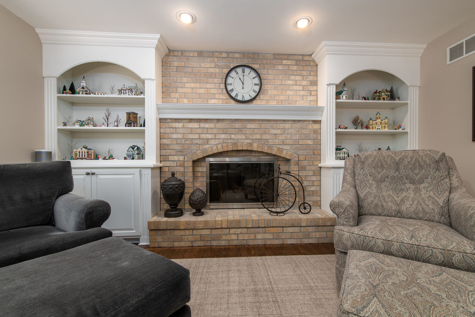 1608 Grommon Road Naperville, IL 60564 - Photo 10 of 48 a living room with furniture and a fireplace