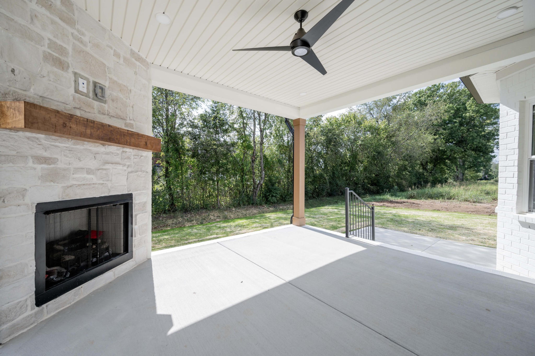 4 Holly Grove Road Lascassas, TN 37085 - Photo 35 of 37 a view of an empty room with window fire place and an outdoor space