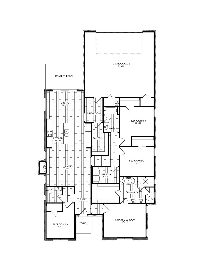7608 52nd Street Lubbock, TX 79407 - Photo 3 of 3 7608-52nd-St_Lubbock-TX_Floorplan