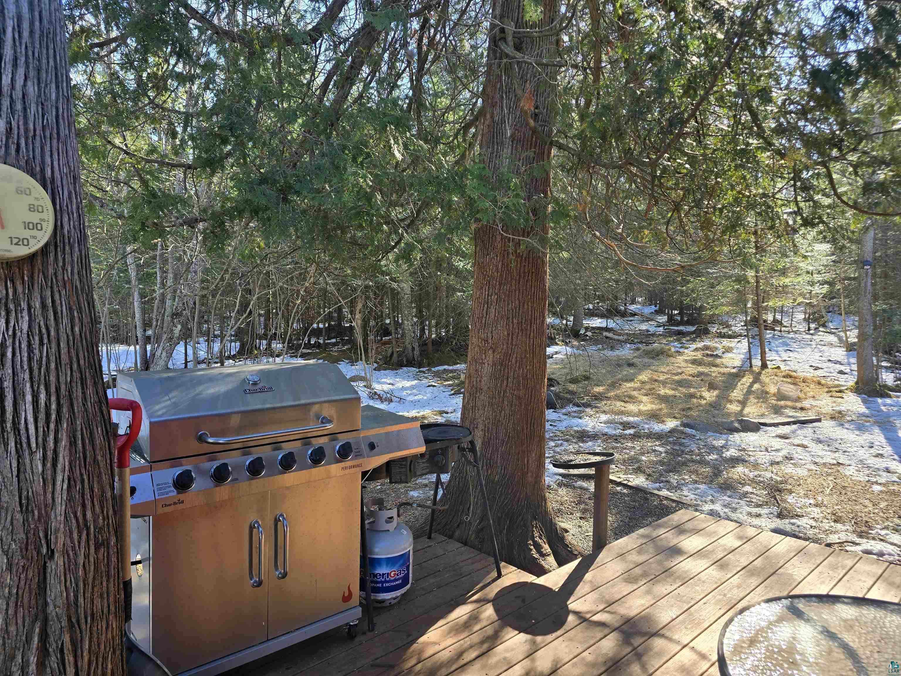 88910 Bark Point Road Herbster, WI 54844 - Photo 24 of 31 Wooden terrace with area for grilling