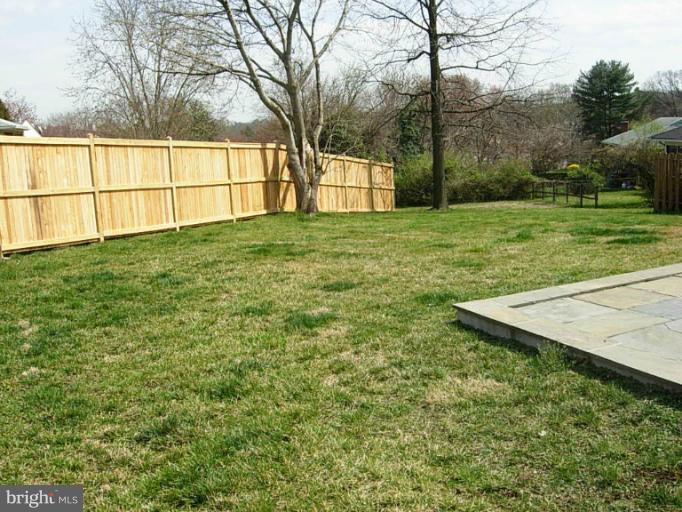 Private and level back yard