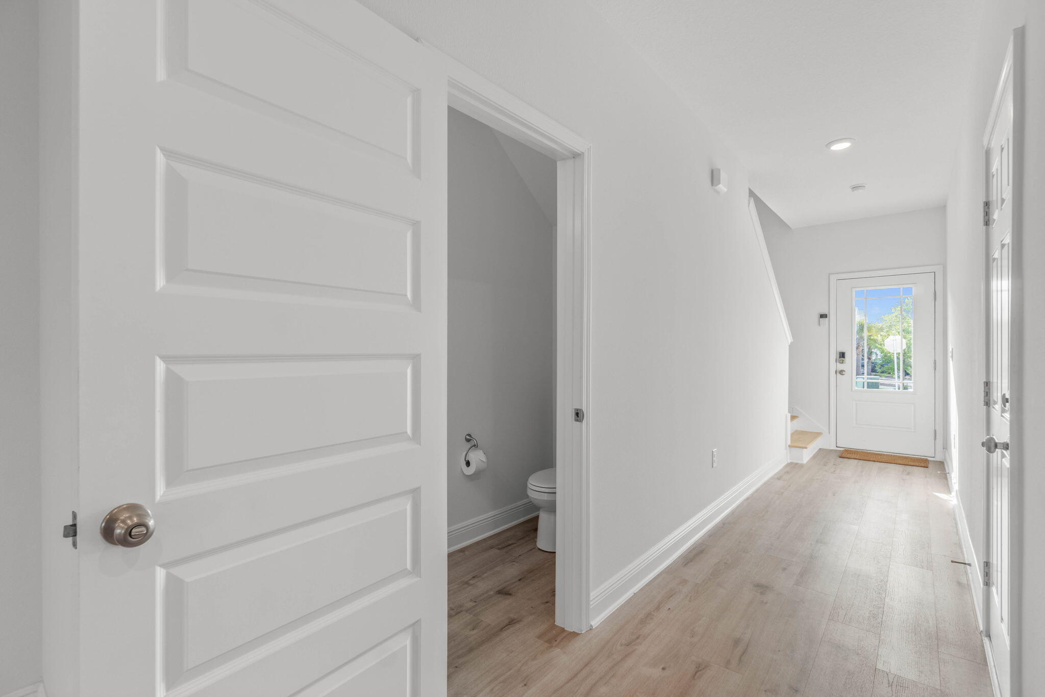 1 Renea Cove Destin, FL 32541 - Photo 22 of 51 a view of a hallway with wooden floor and closet