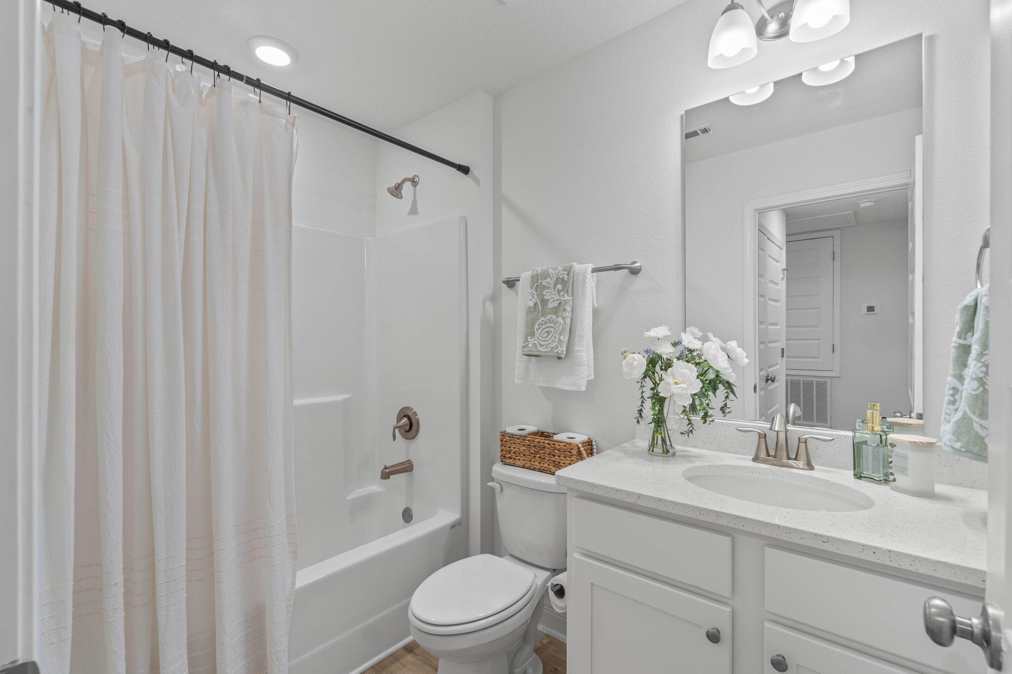 1 Renea Cove Destin, FL 32541 - Photo 27 of 51 a bathroom with a sink a toilet and shower
