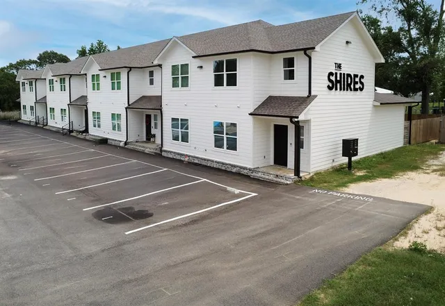 a view of a white house