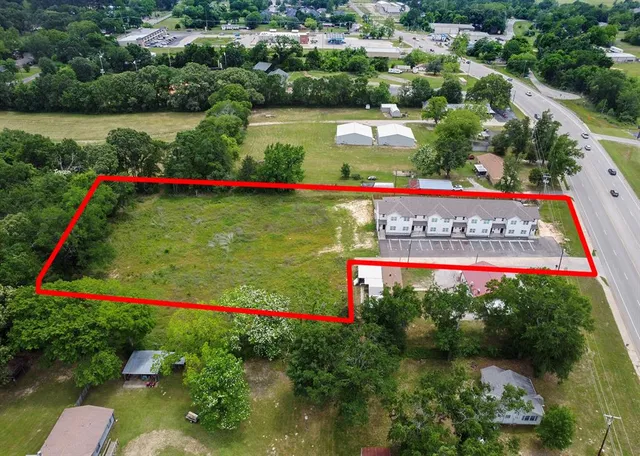 a view of outdoor space with garden