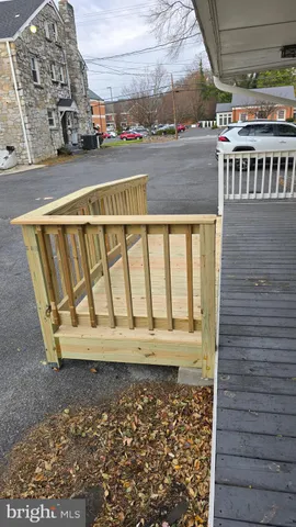 a view of building with a street