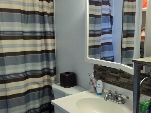 115 East Madison Street Batavia, IL 60510 - Photo 19 of 23 a bathroom with a sink and a mirror