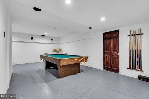 a room with furniture and a table
