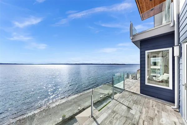 a view of living room with balcony