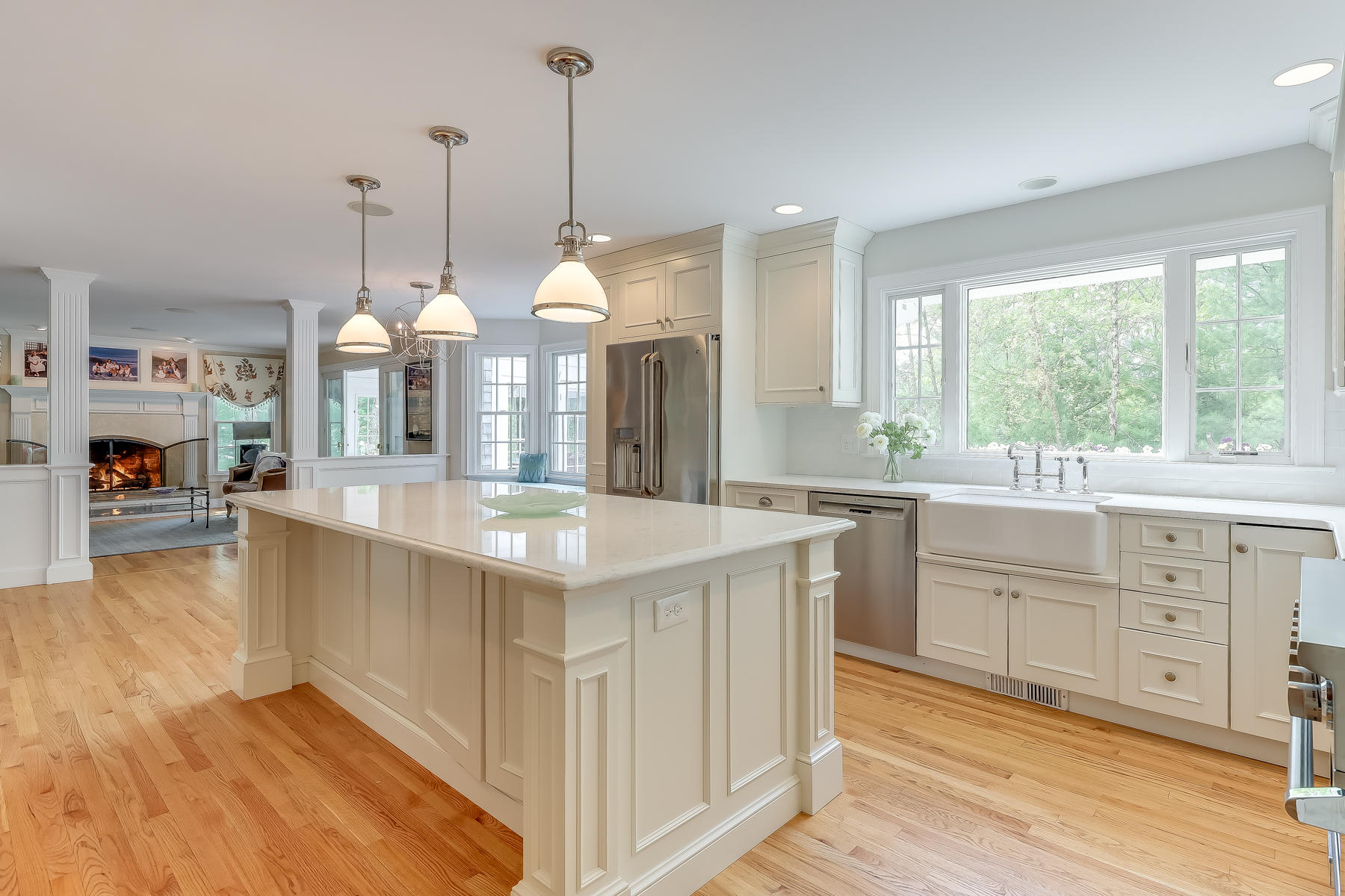 117 Wild Goose Way Centerville, MA 02632 - Photo 5 of 51 a large kitchen with kitchen island a large counter top a sink stainless steel appliances and cabinets