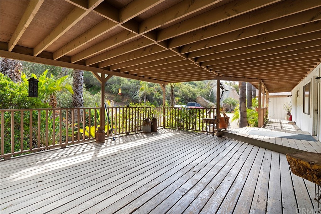 46970 Rainbow Canyon Road Temecula, CA 92592 - Photo 7 of 34 a view of deck with wooden floor