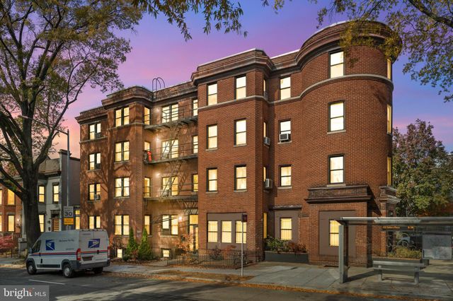 a front view of a building