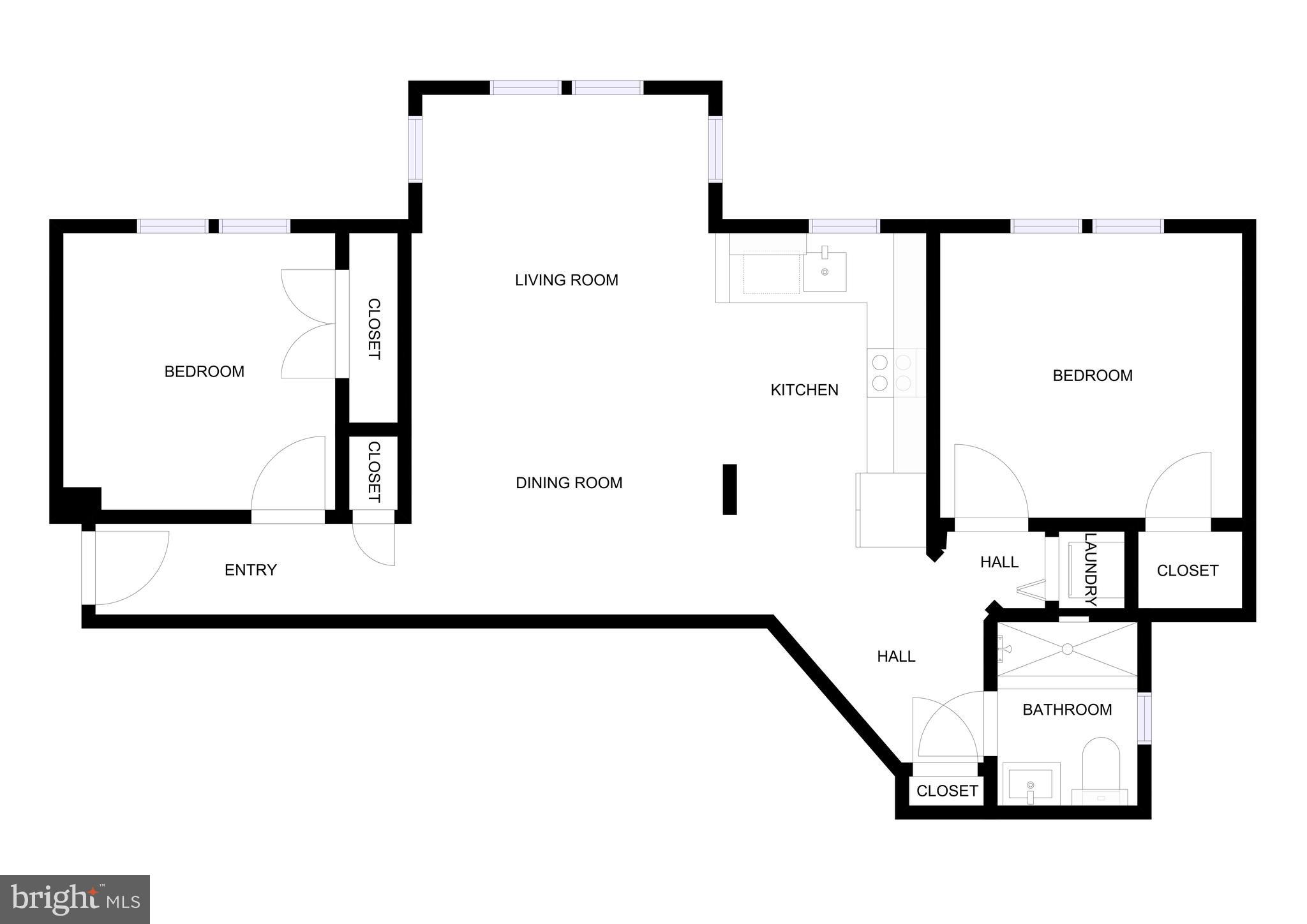 5 Rhode Island Avenue Northwest, Unit 202 Washington, DC 20001 - Photo 17 of 17 a picture of floor plan