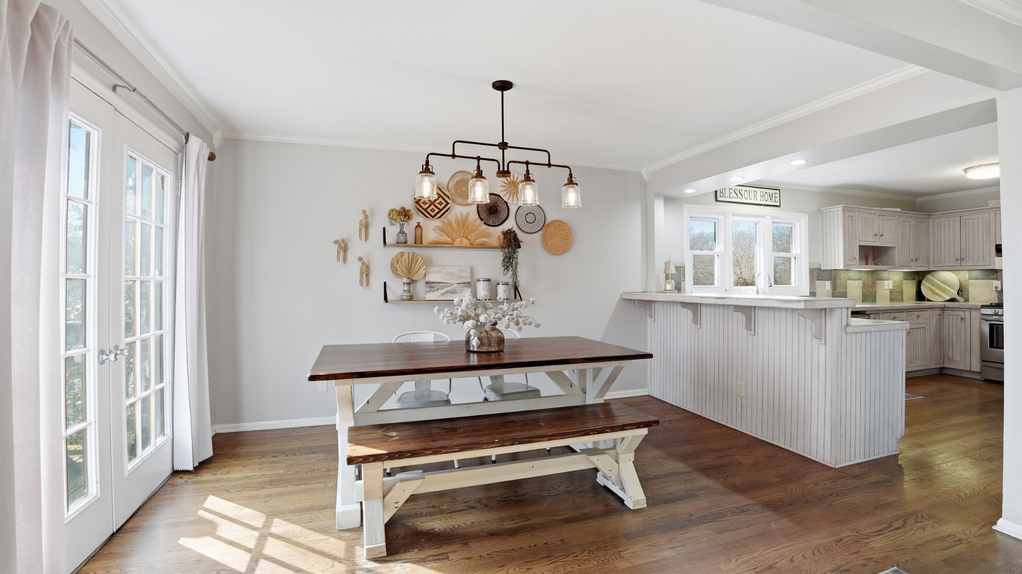 270 Wood Bluff Road Winchester, TN 37398 - Photo 12 of 55 a view of a dining room with furniture window and wooden floor