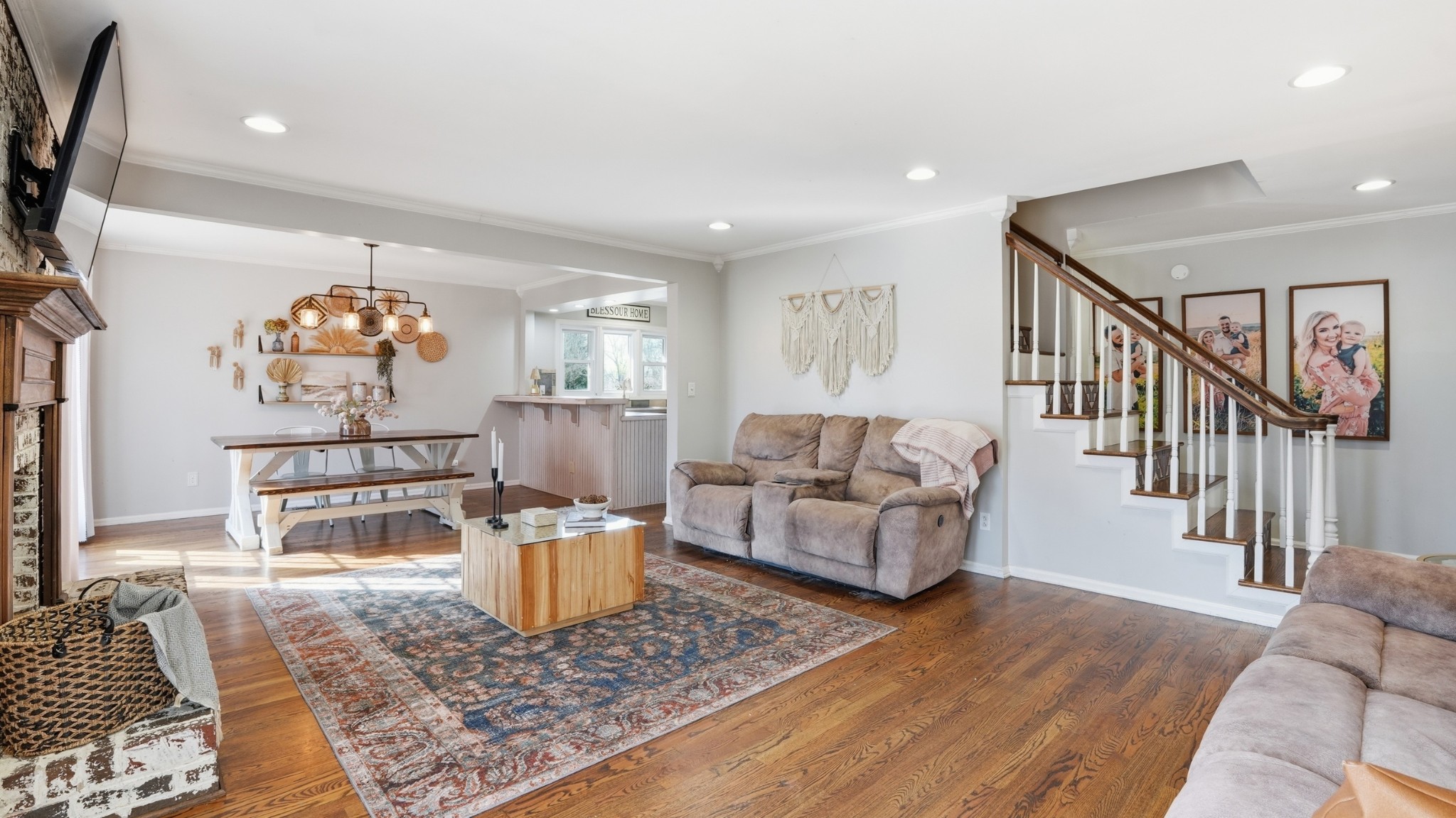 270 Wood Bluff Road Winchester, TN 37398 - Photo 8 of 55 a living room with furniture and a wooden floor