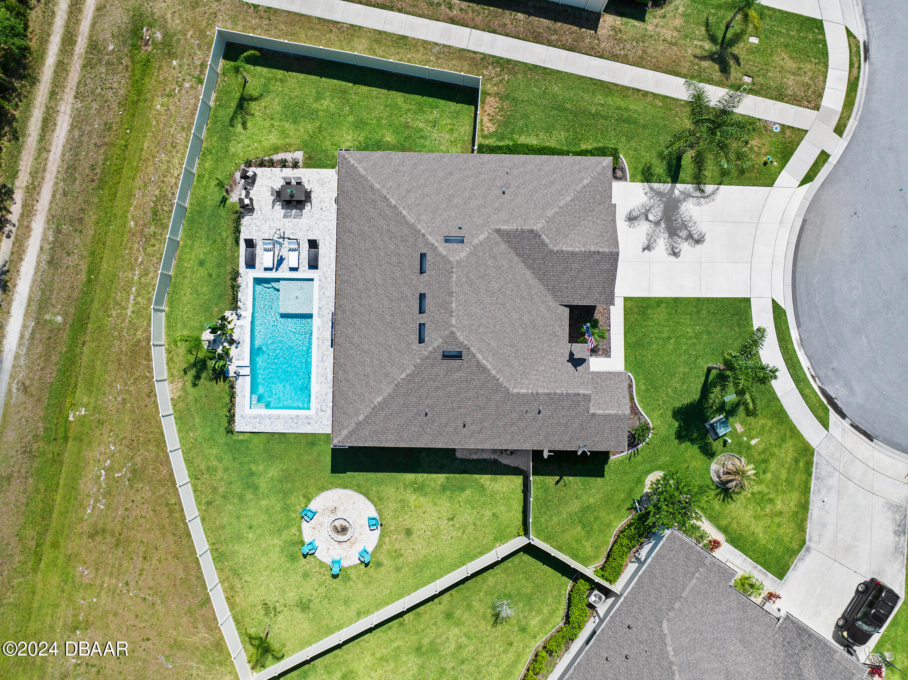295 Cypress Trail Drive Ormond Beach, FL 32174 - Photo 47 of 67 an aerial view of a house with a yard