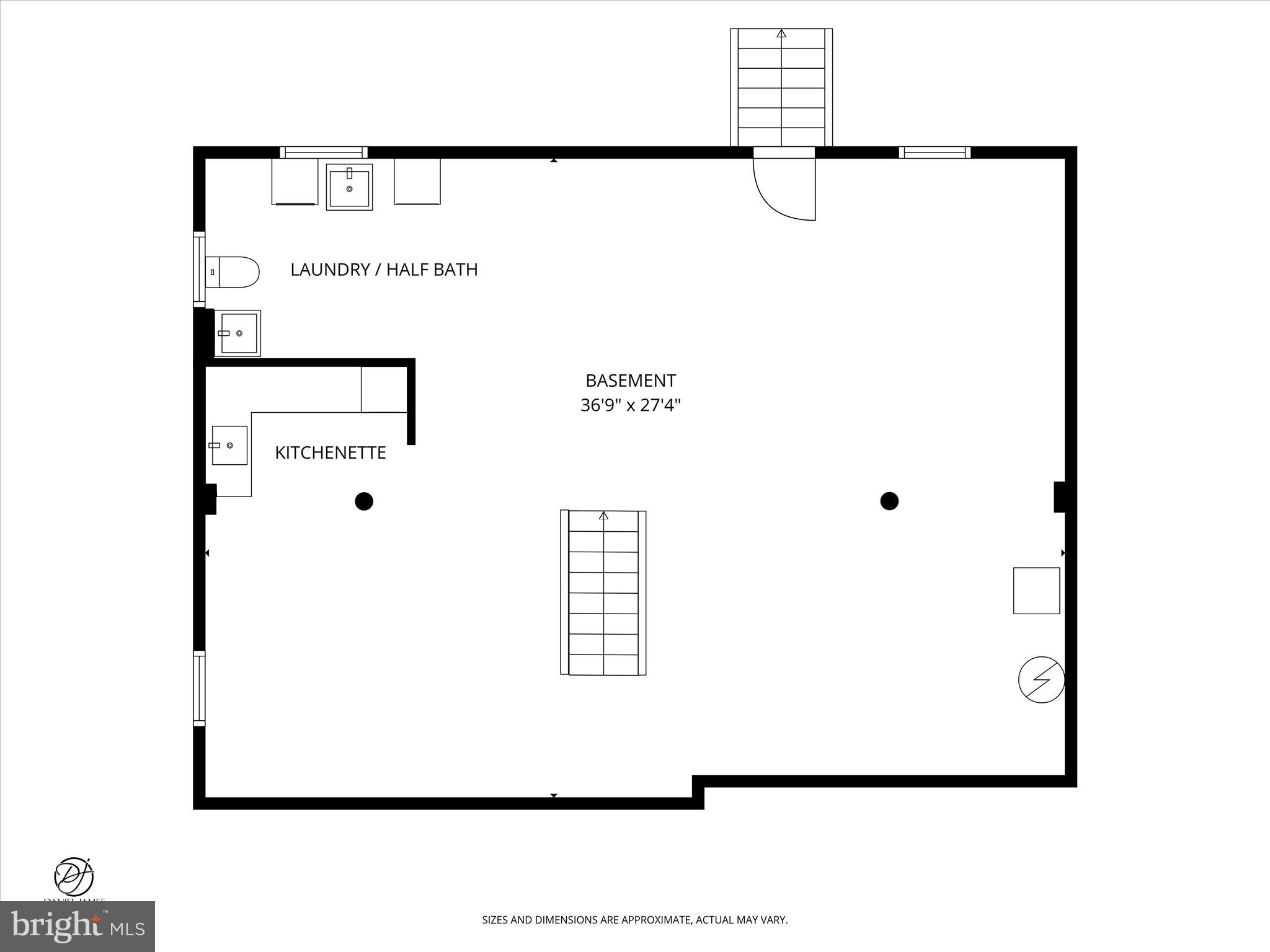 3639 State Extension Trenton, NJ 08619 - Photo 31 of 33 Spacious basement layout with kitchenette.