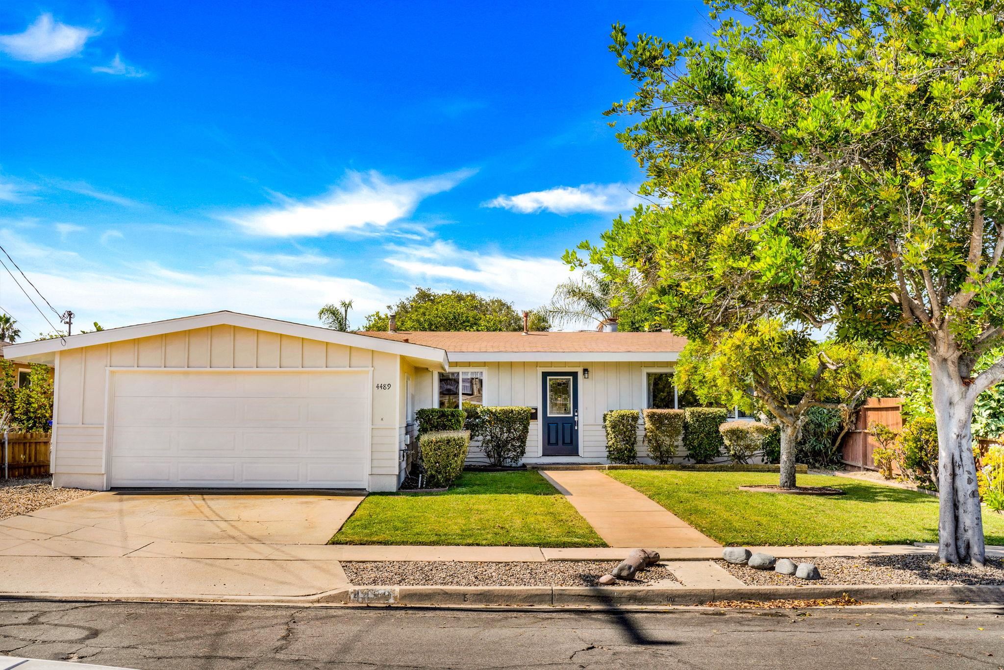 4489 Bertha Street San Diego, CA 92117 - Photo 1 of 30 a view of house with a yard