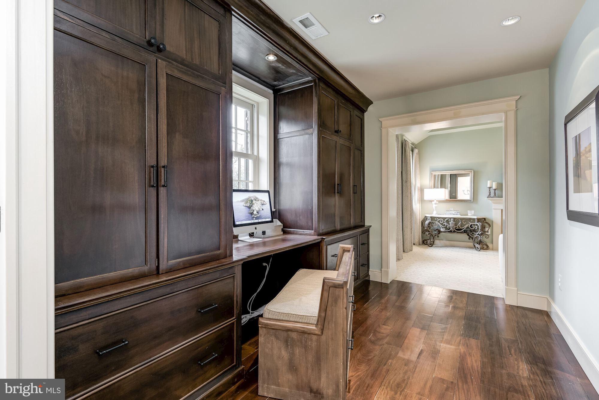 5800 Highland Drive Chevy Chase, MD 20815 - Photo 21 of 51 Primary Bedroom Entrance with Built-in Desk