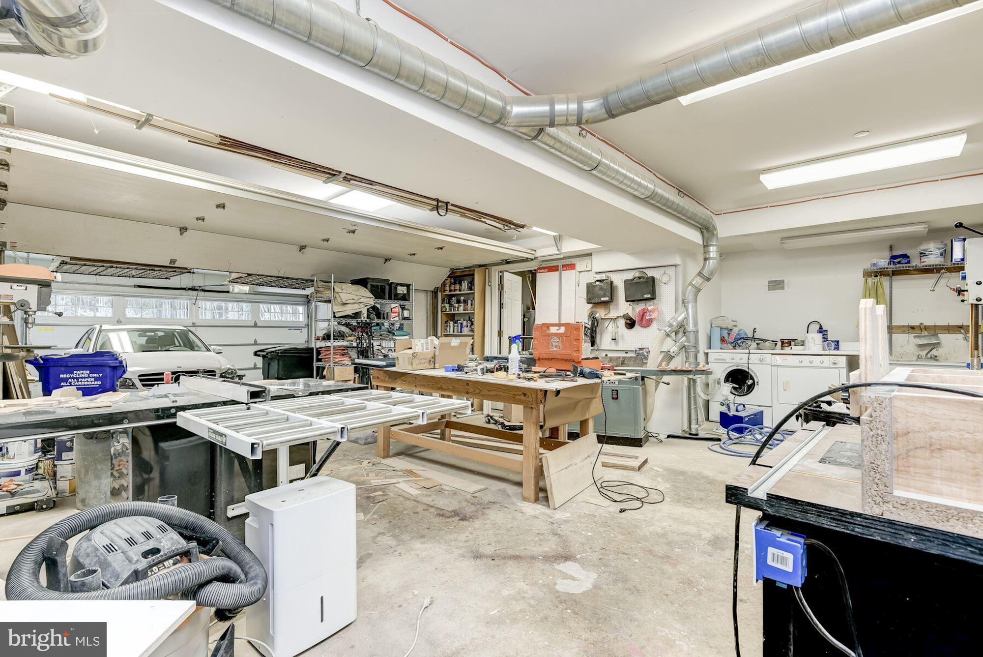 5800 Highland Drive Chevy Chase, MD 20815 - Photo 44 of 51 Two-Car Interior Garage & Workroom