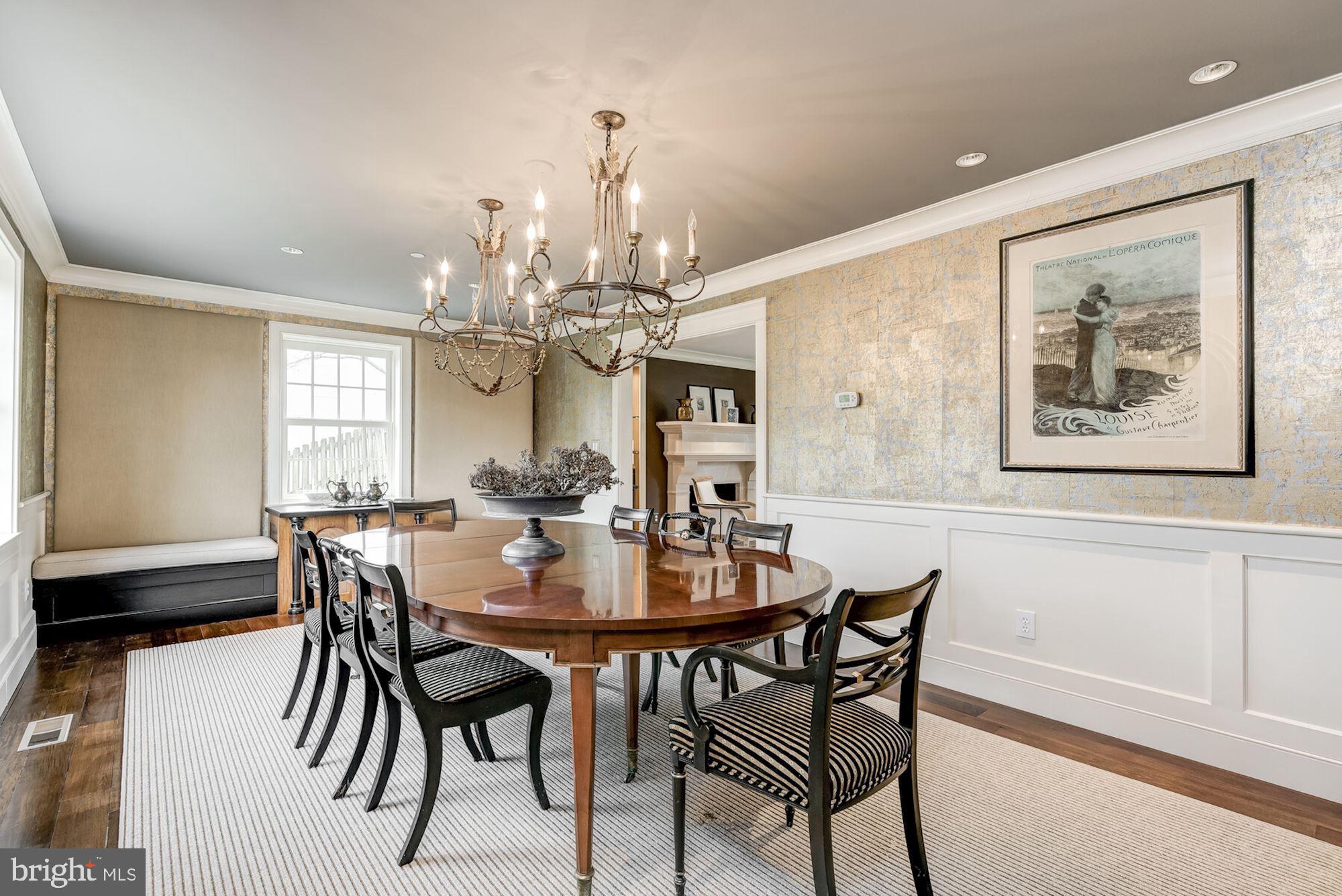 5800 Highland Drive Chevy Chase, MD 20815 - Photo 7 of 51 Dining Room with Built-in Buffet