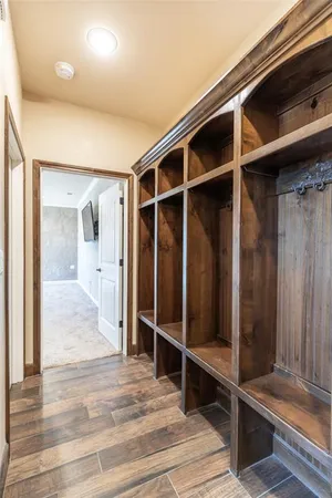 a view of a walk in closet
