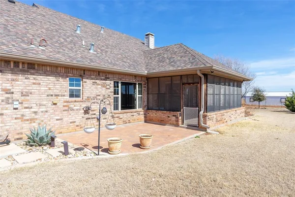 a view of a house with a patio