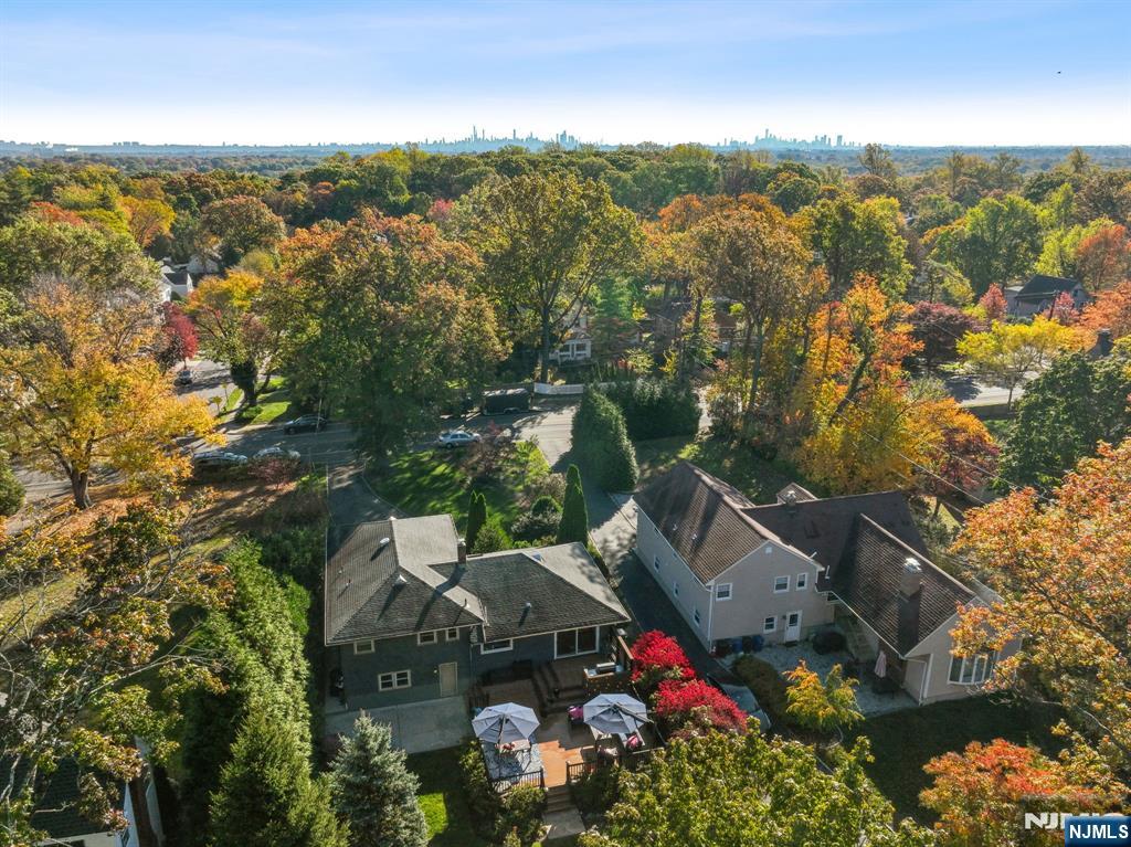 398 Grove Street Montclair, NJ 07043 - Photo 38 of 48 an aerial view of residential house with outdoor space and seating