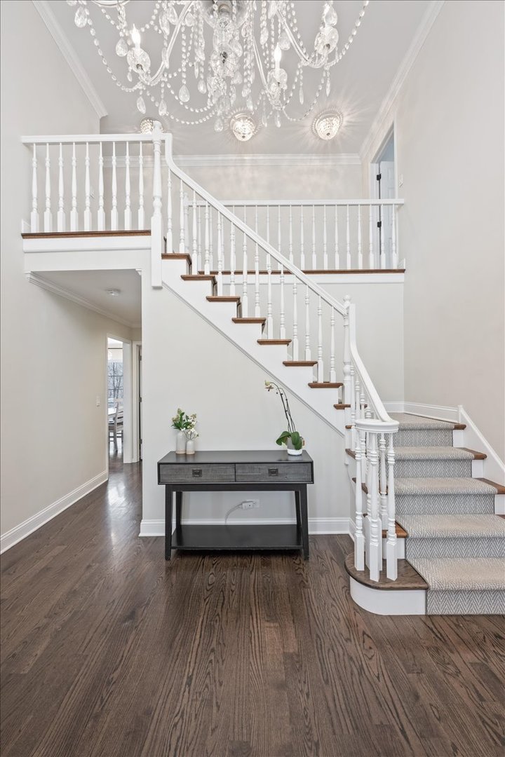1588 White Oak Road Lake Forest, IL 60045 - Photo 3 of 35 a view of entryway and hall with wooden floor