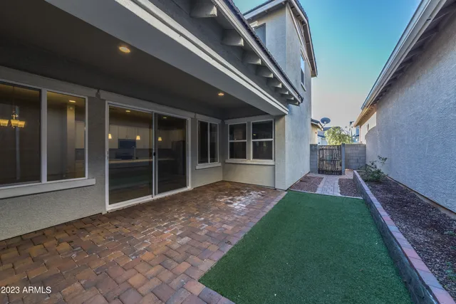 a view of front door of house