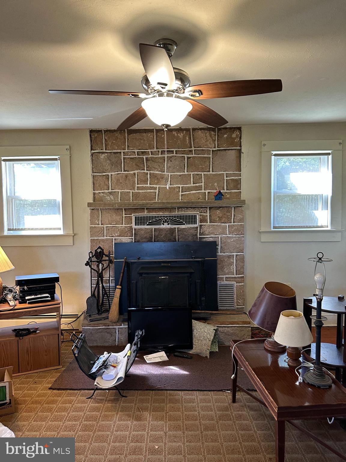 885 Truslow Road Fredericksburg, VA 22406 - Photo 3 of 26 Stone Fireplace with insert