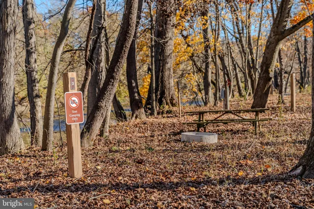 a view of lake with green space