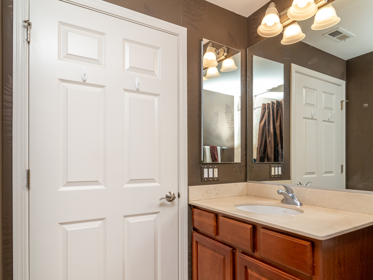 77 North Quentin Road, Unit 402 Palatine, IL 60067 - Photo 9 of 20 a bathroom with a sink vanity and a mirror