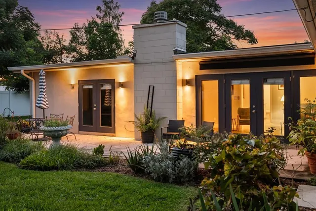 a bench sitting in middle of a forest