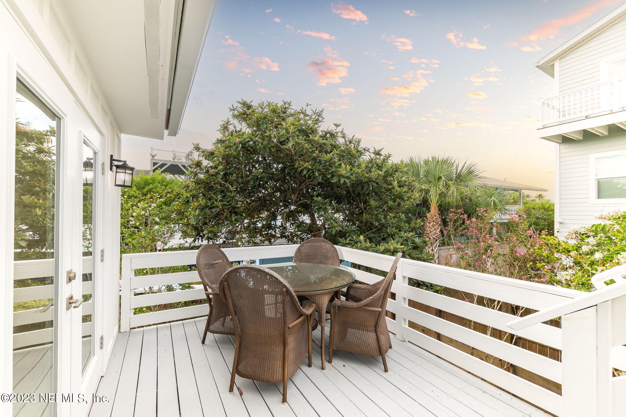 5348 Pelican Way St. Augustine, FL 32080 - Photo 45 of 58 a view of a chairs and table in the balcony