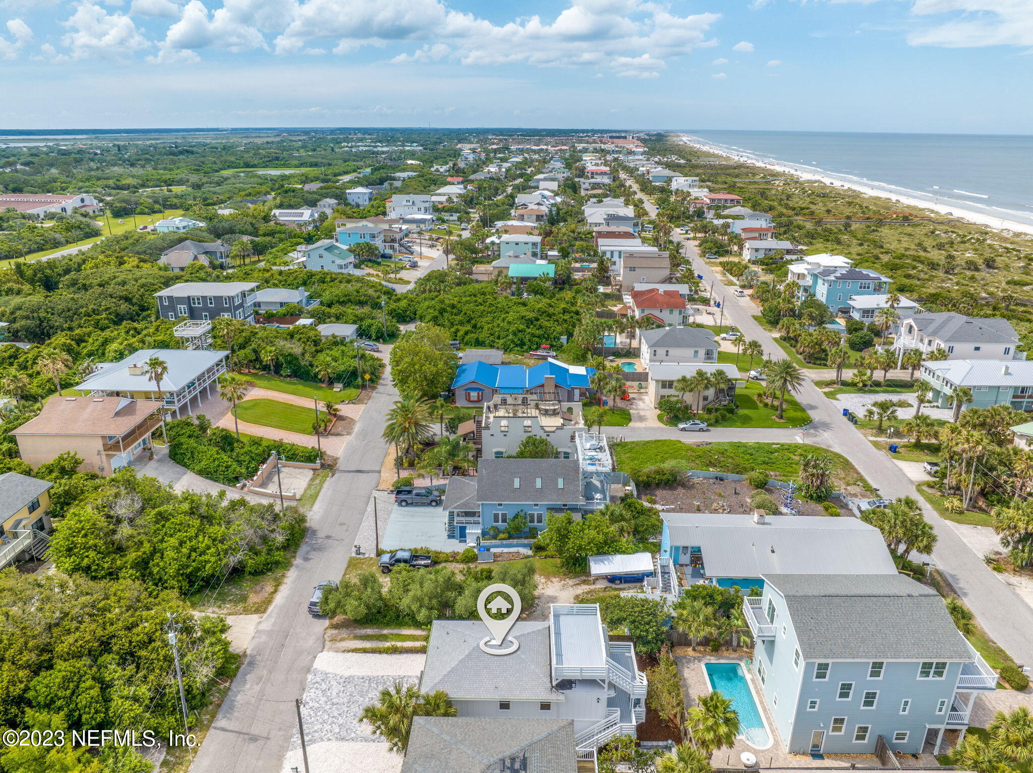 5348 Pelican Way St. Augustine, FL 32080 - Photo 54 of 58 an aerial view of residential building with outdoor space