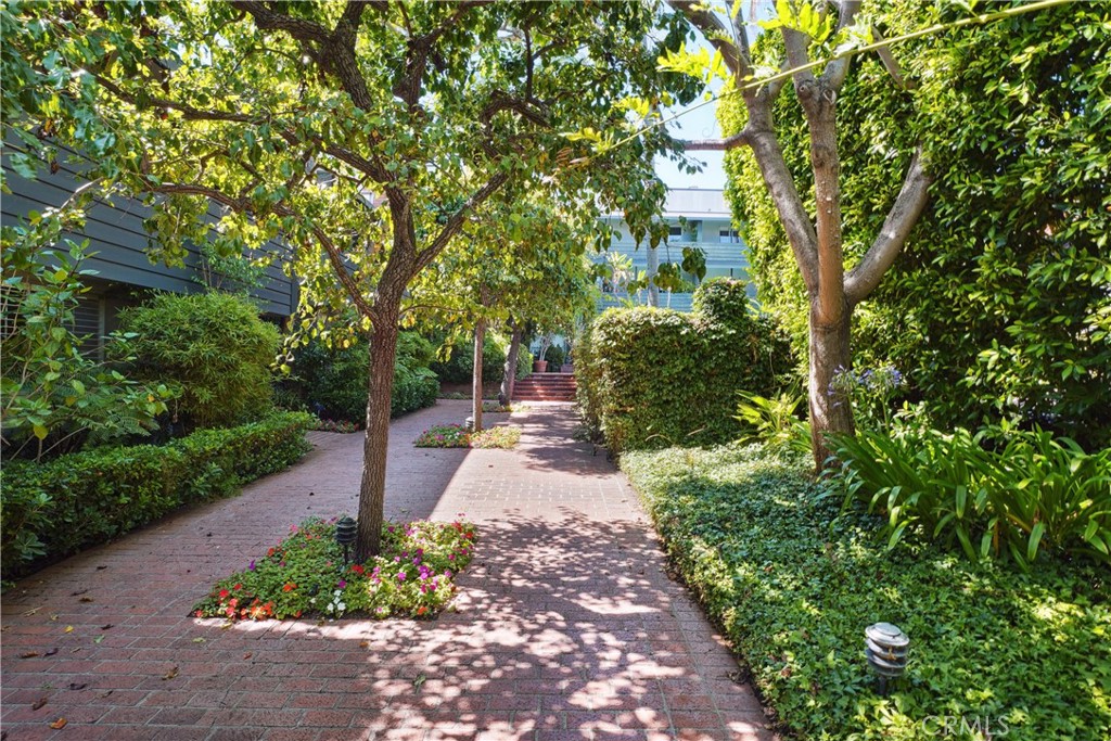 11767 Sunset Boulevard, Unit 202 Los Angeles, CA 90049 - Photo 3 of 22 a view of a pathway both side of yard