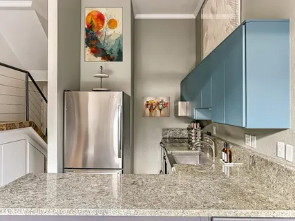 a bathroom with a window