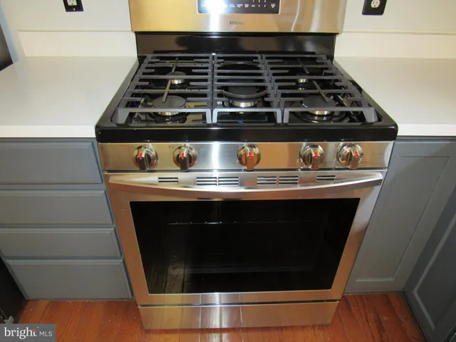 a close view of a stove