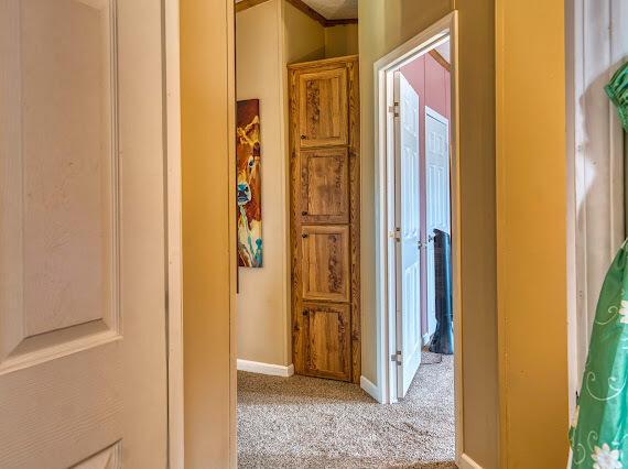 6341 Farm Private Road Levelland, TX 79336 - Photo 29 of 46 a view of a bathroom with a glass door