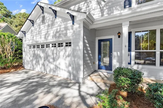 a view of a house with a outdoor space