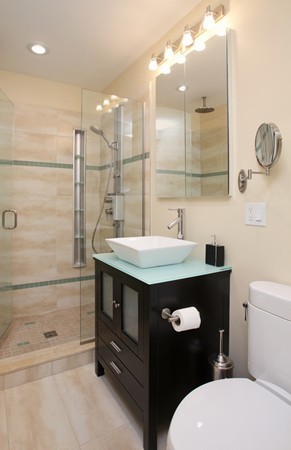 34 Garrison Road, Unit 2 Brookline, MA 02445 - Photo 6 of 7 a bathroom with a sink a toilet and shower