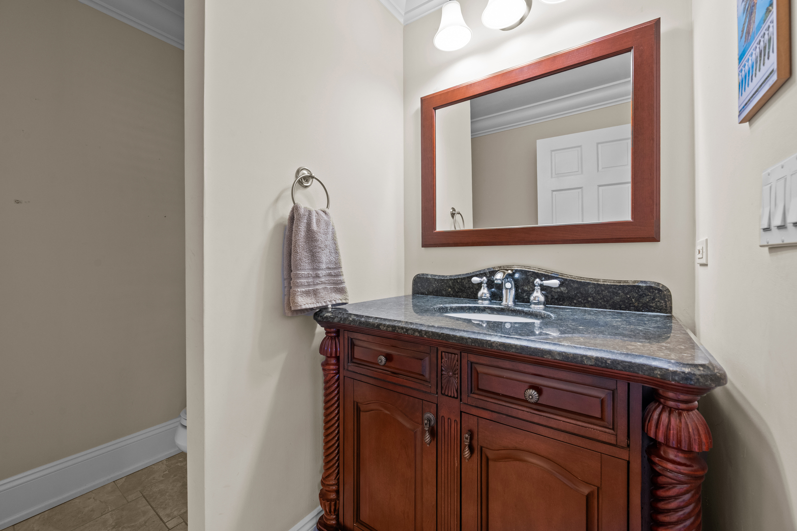 842 Lyster Road Highwood, IL 60040 - Photo 12 of 26 a bathroom with a sink and a mirror
