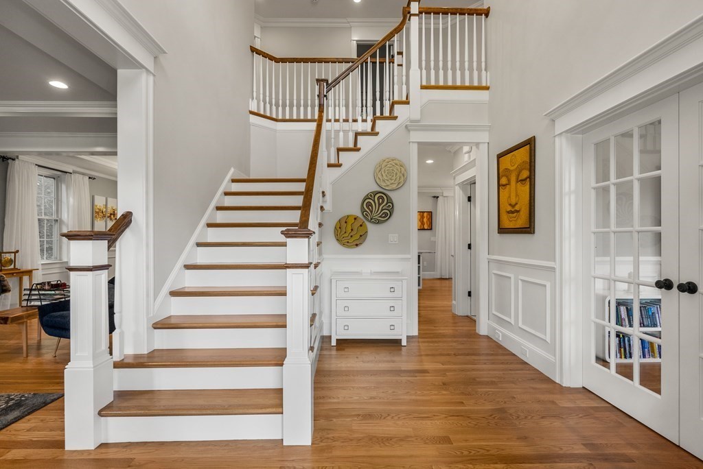 22 Dunedin Road Wellesley, MA 02481 - Photo 2 of 16 a view of entryway and hall with wooden floor