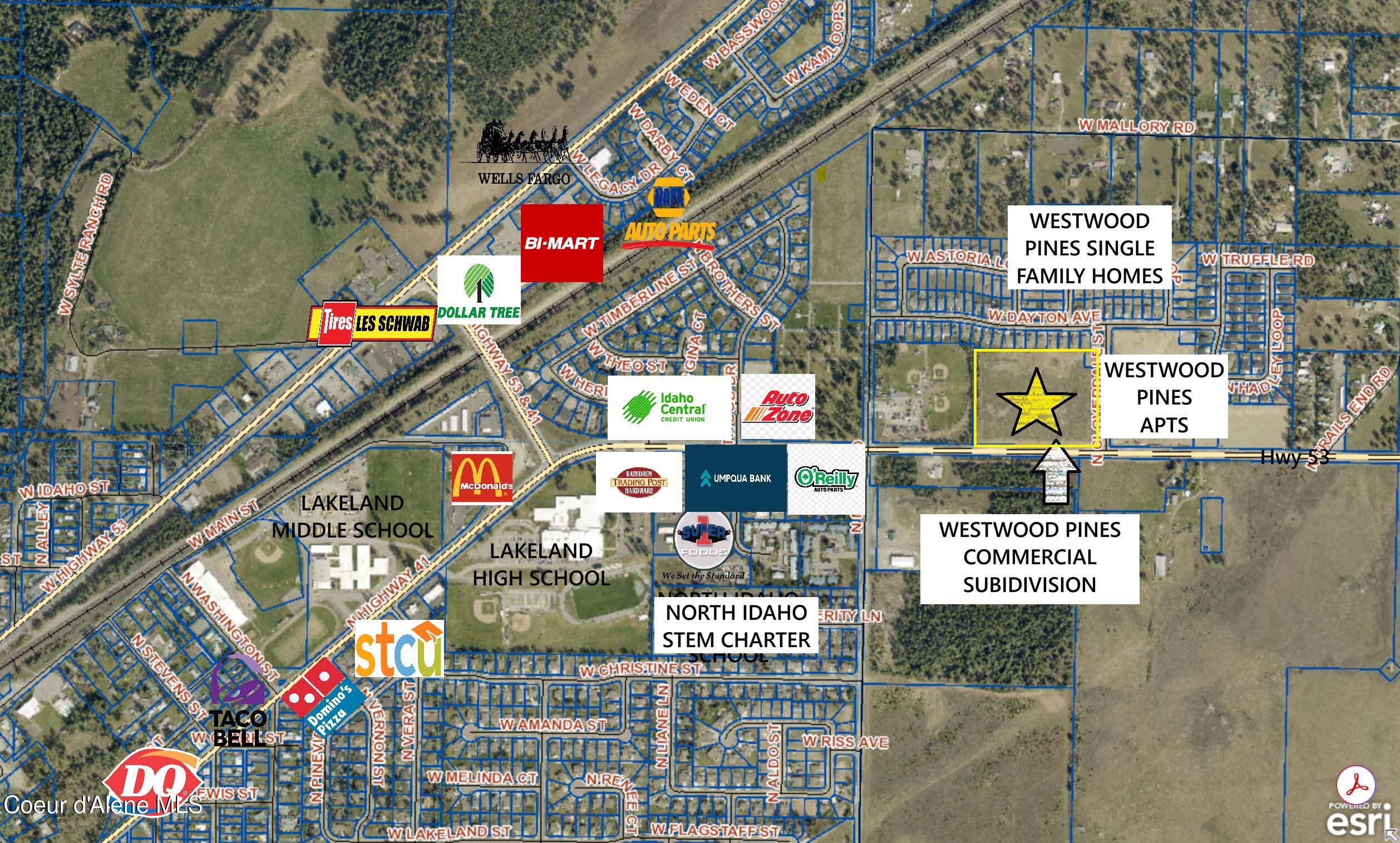 16125 Cloverdale Street Rathdrum, ID 83858 - Photo 3 of 9 Vicinity Map 12-26-25