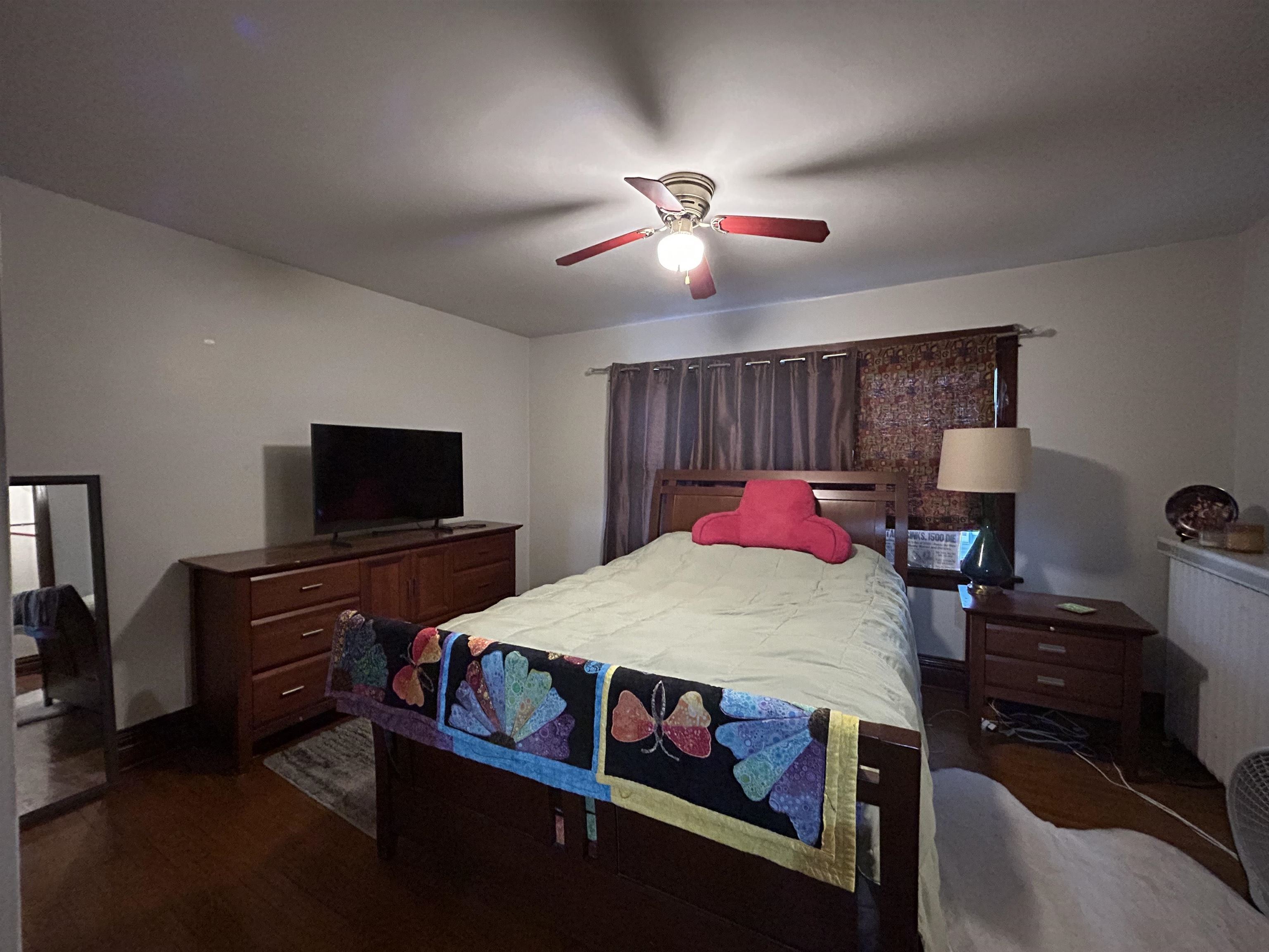 910 North 20th Street Superior, WI 54880 - Photo 10 of 39 Bedroom with ceiling fan and dark wood finished floors