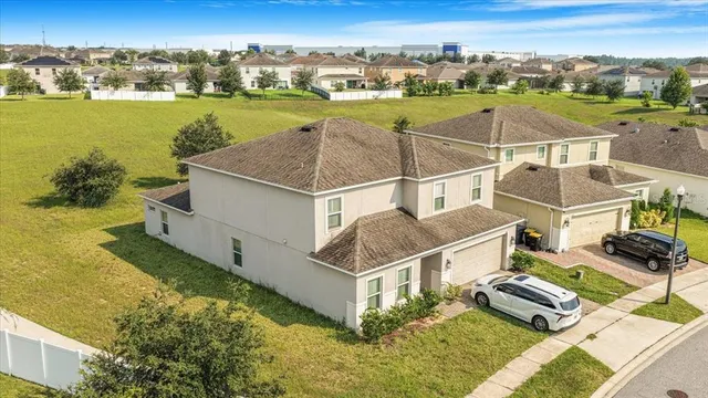 a view of a city with an ocean view