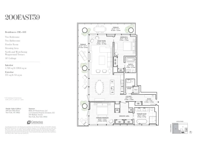 $5,250,000 | 200 East 59th Street, Unit 26E | Midtown East