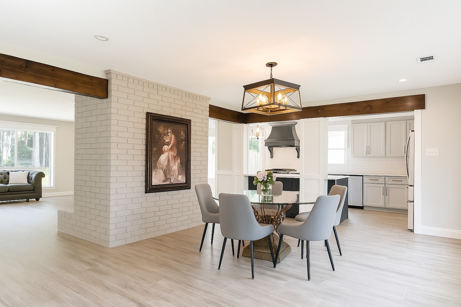 211 Garden West Conroe, TX 77304 - Photo 18 of 35 The dining room is open to the kitchen and flows nicely into the family room and flex space (out of view).