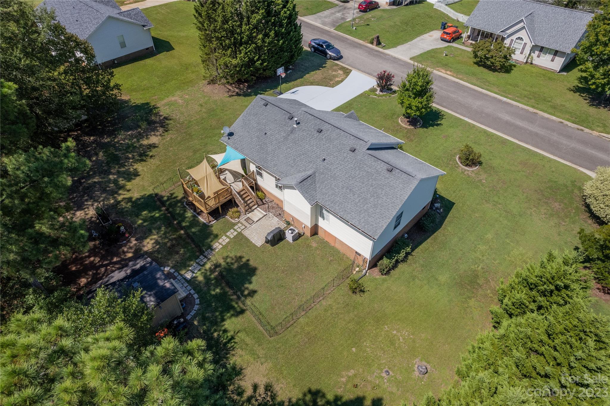 1585 Wimbleton Woods Drive Fort Mill, SC 29708 - Photo 39 of 41 an aerial view of a house with a yard basket ball court and outdoor seating